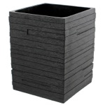 Waste Basket, Gedy QU09-14, Square Black Waste Can